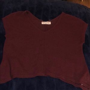 Maroon project social T shirt